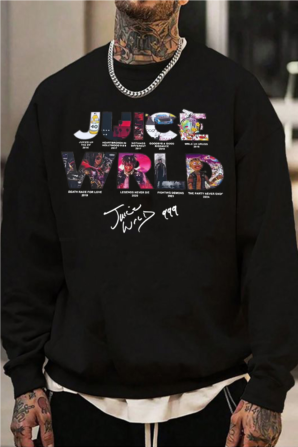 Juice wrld round neck men's sweatshirt
