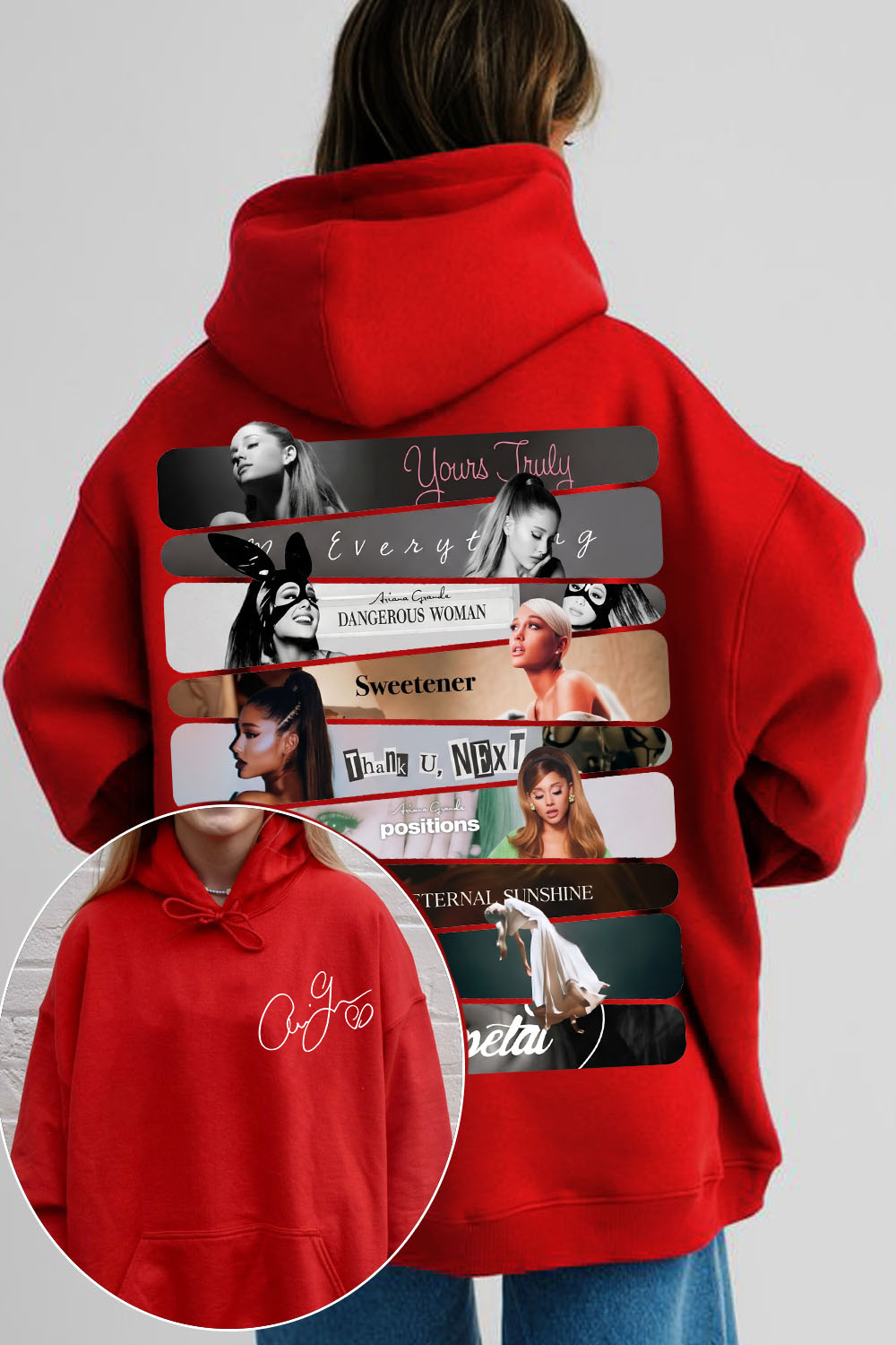 Ariana Grande 2-Sided Printed Hoodie