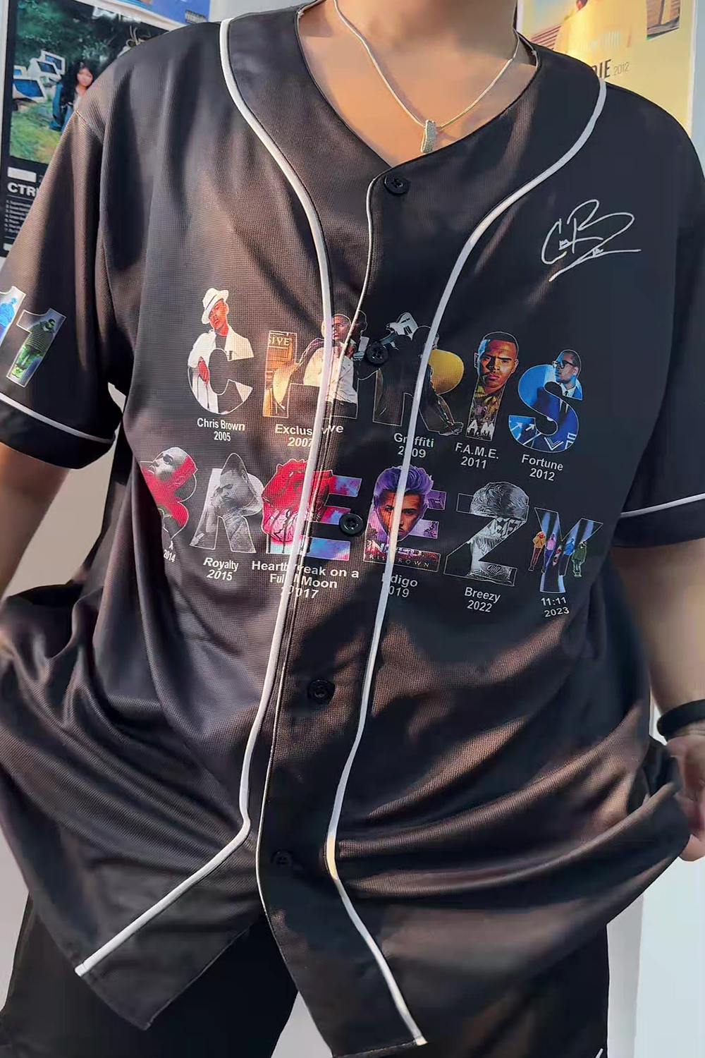 CBrown 2025 Tour Baseball Jersey