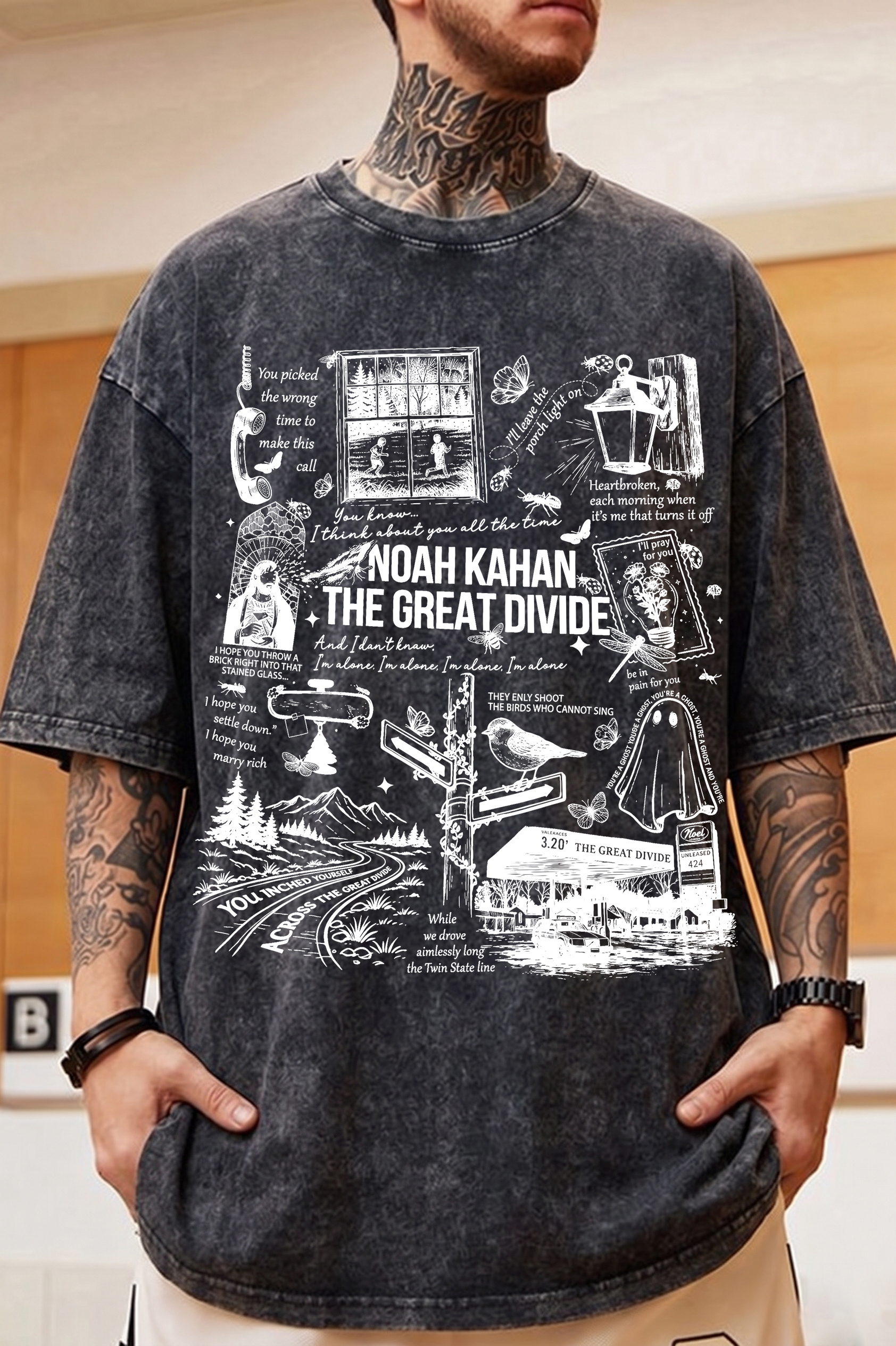 NK The Great Divide Washed Cotton T-Shirt