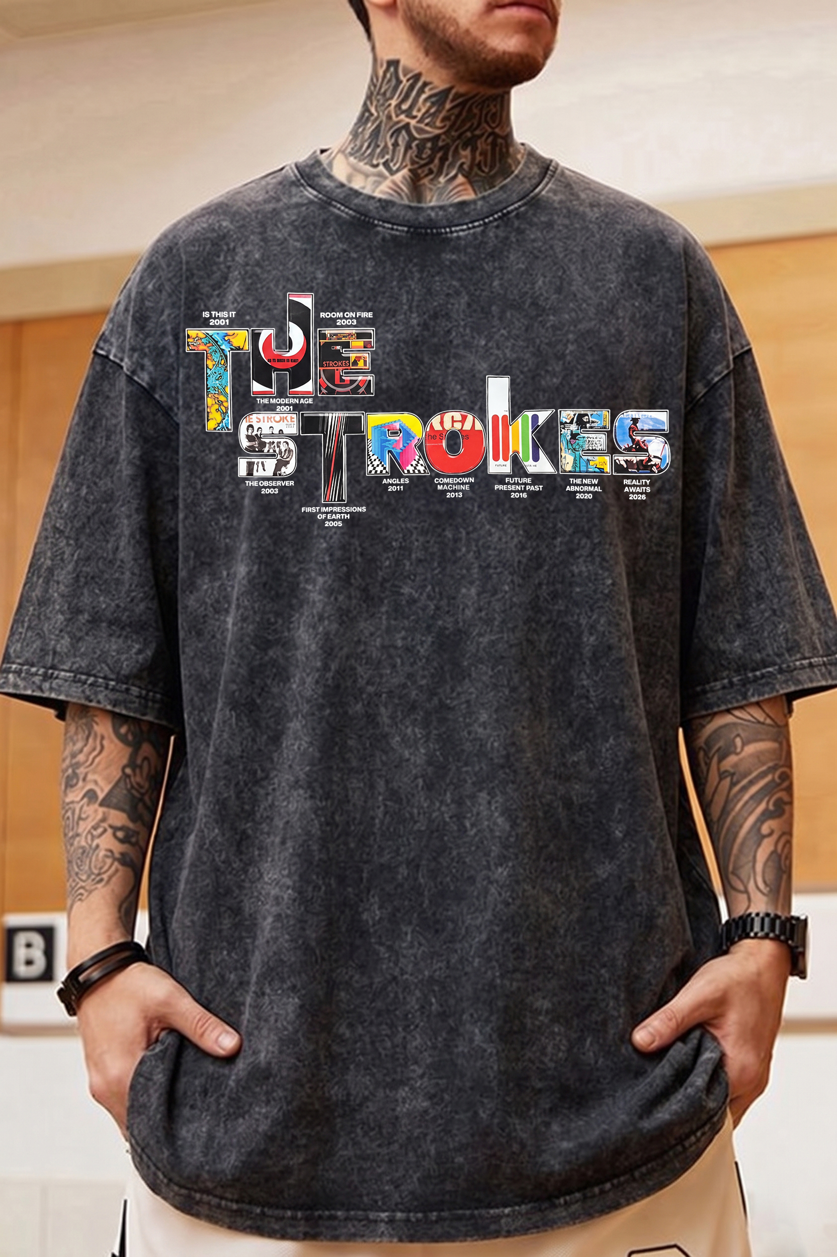 The Strokes’S Fan Washed Cotton Shirt