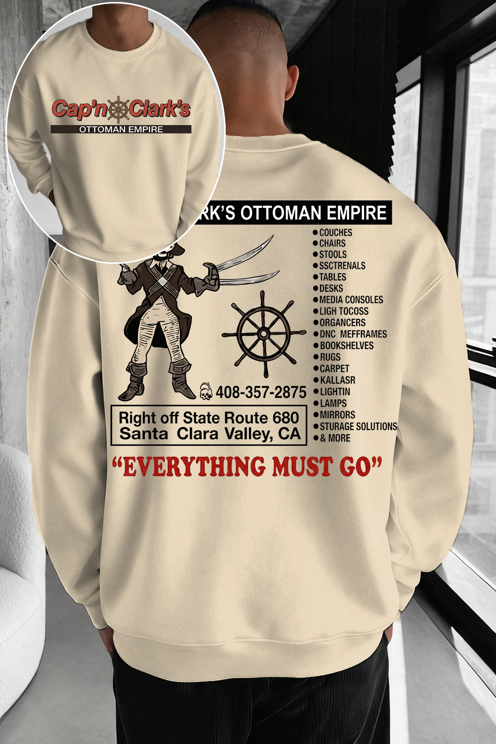 Retro Cap'n Clark’s Ottoman Empire Sweatshirt