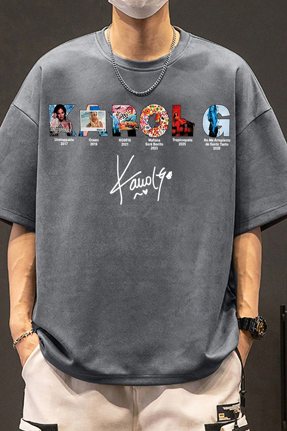 Karol G Album Cover Collage Men's T-Shirt