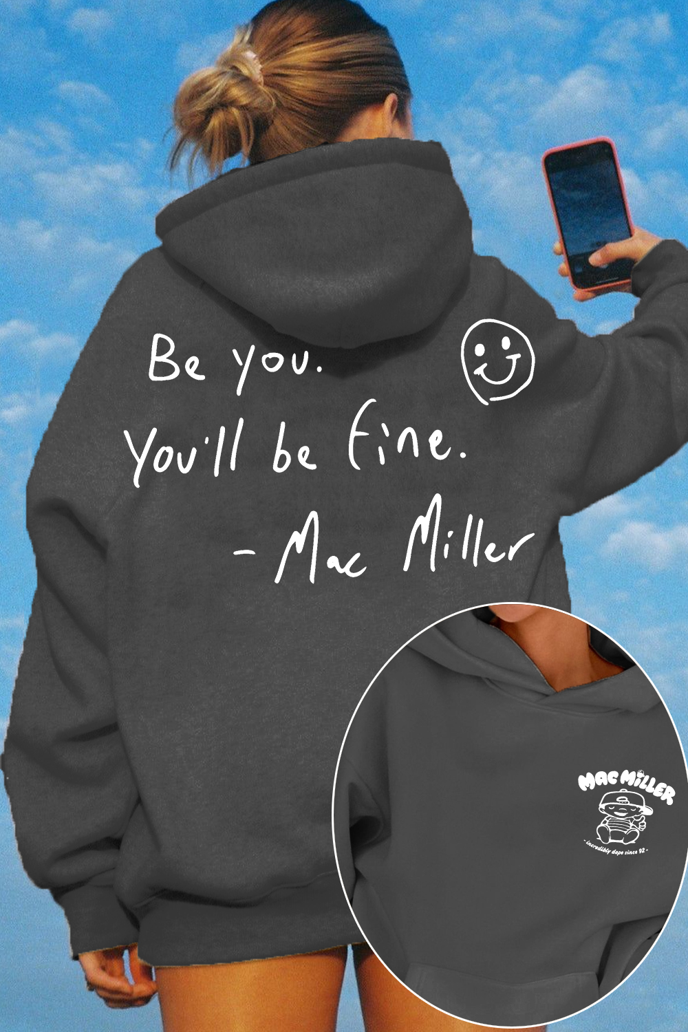 Mac Miller Be You You'll Be Fine Women's Hoodie