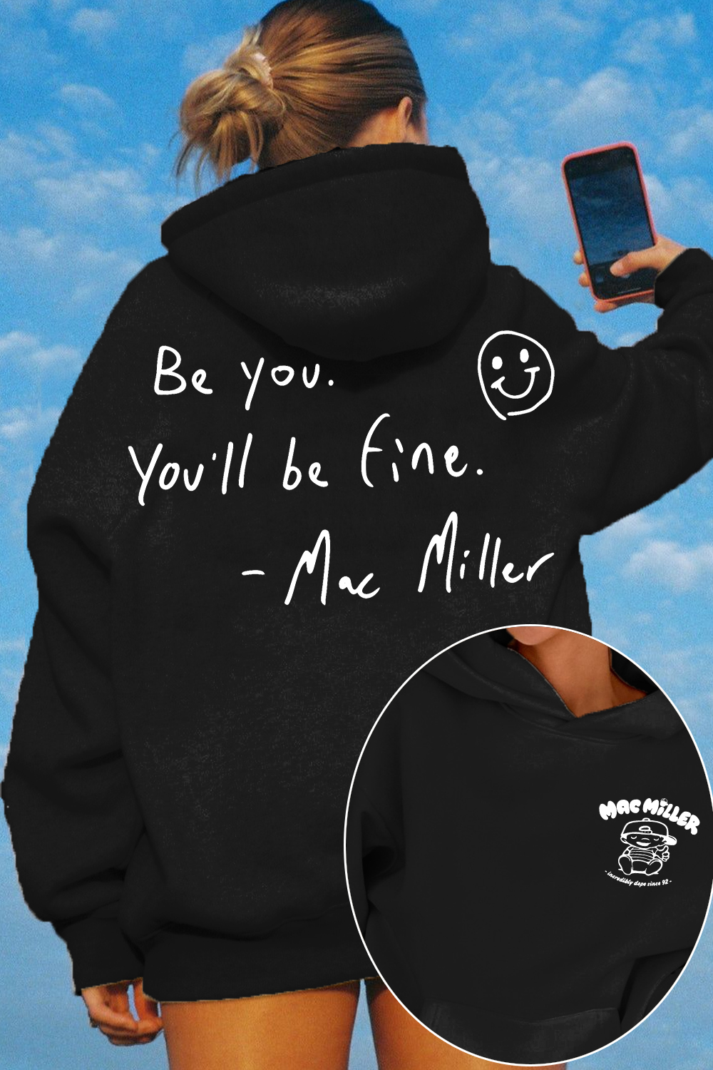 Mac Miller Be You You'll Be Fine Women's Hoodie