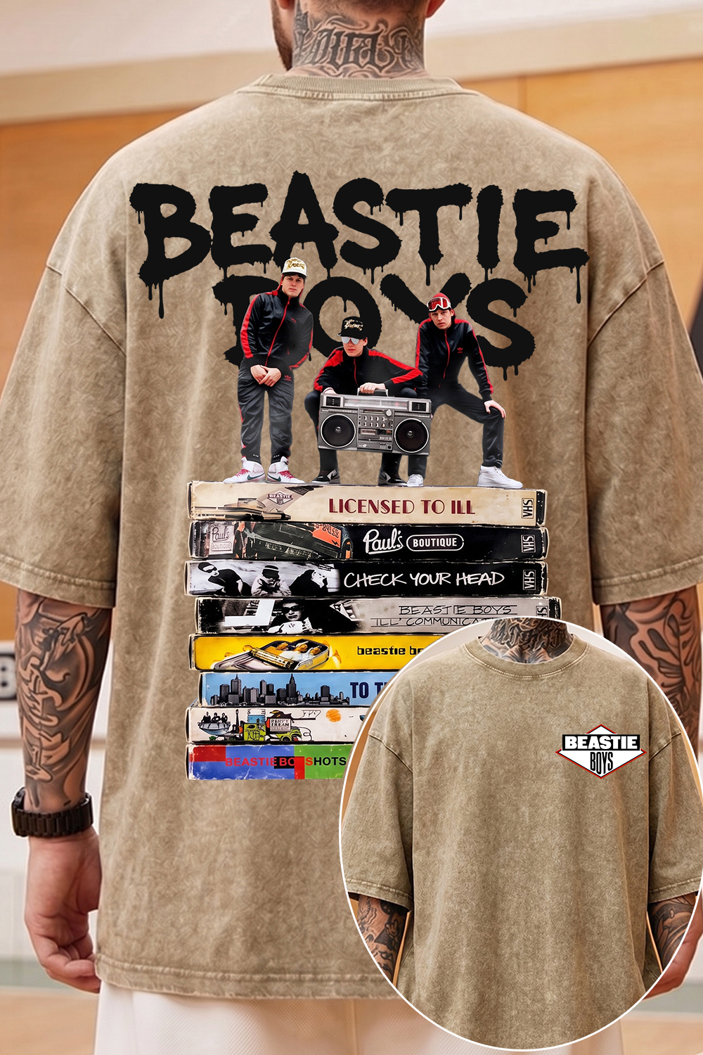 Beastie Boys Washed Cotton Tee