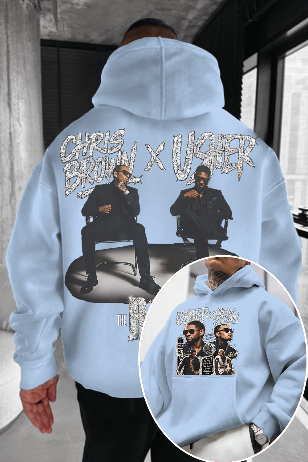 Chrisbrown & Usher Men Hoodie