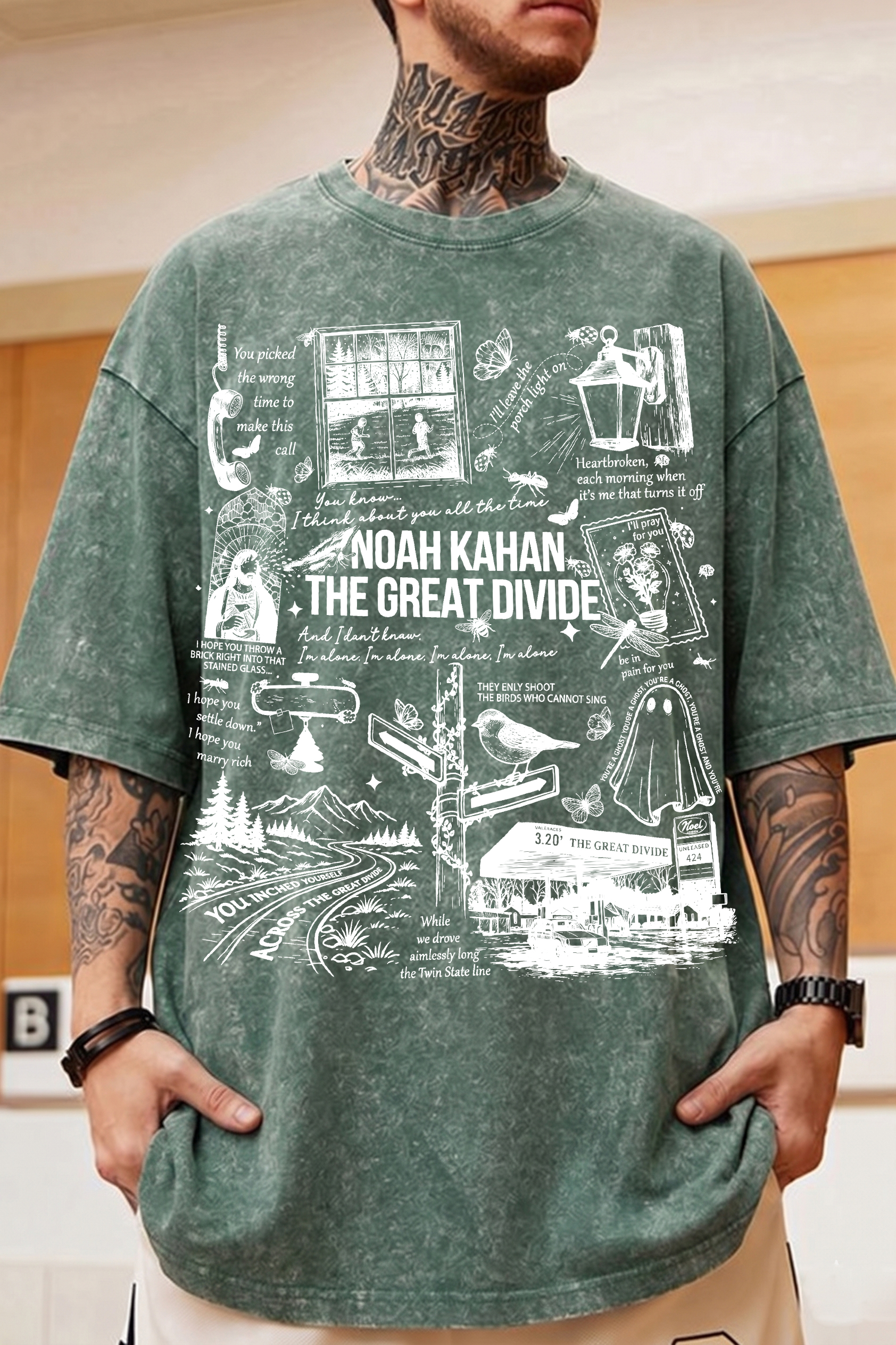 NK The Great Divide Washed Cotton T-Shirt