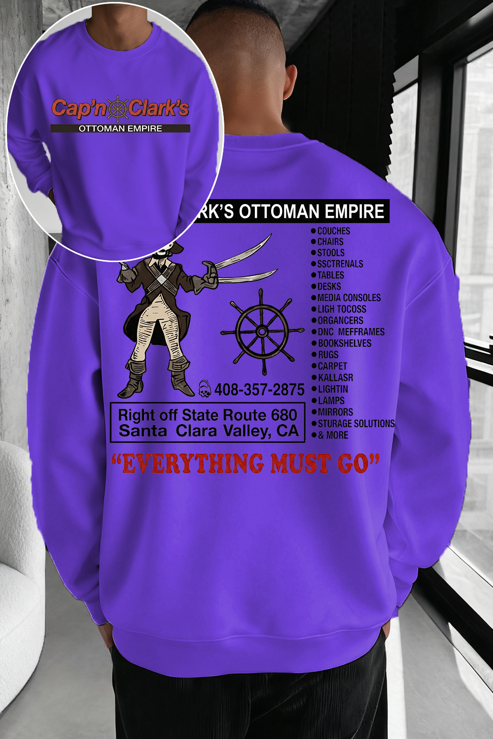 Retro Cap'n Clark’s Ottoman Empire Sweatshirt