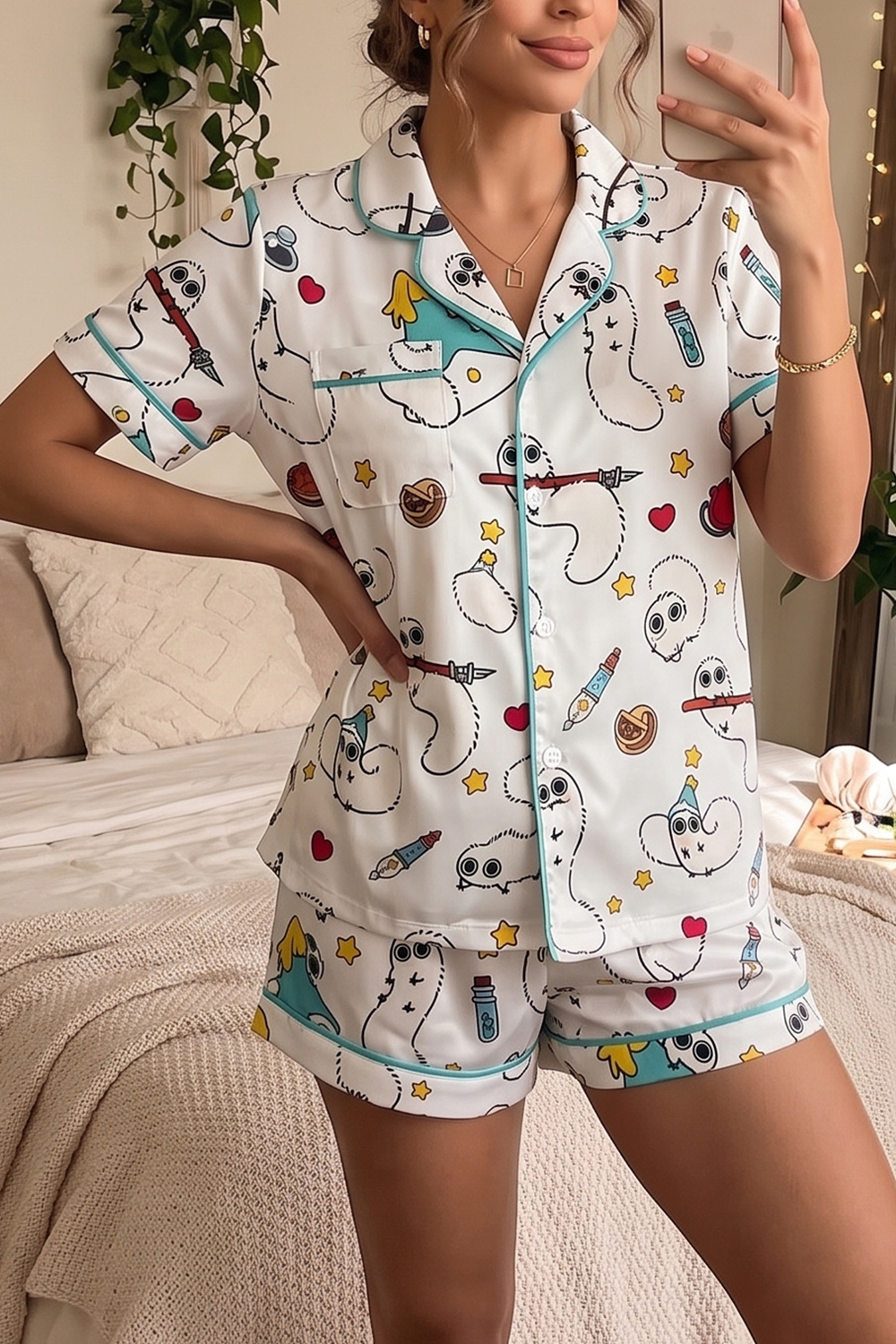 Brush Buddy And Witch Hat Atelier Pajama Set