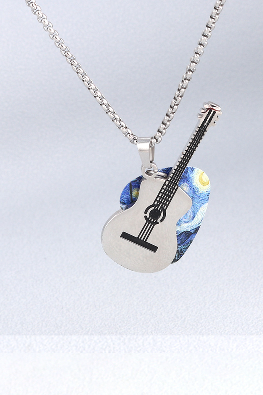 Punk Rock Pick Guitar Necklace
