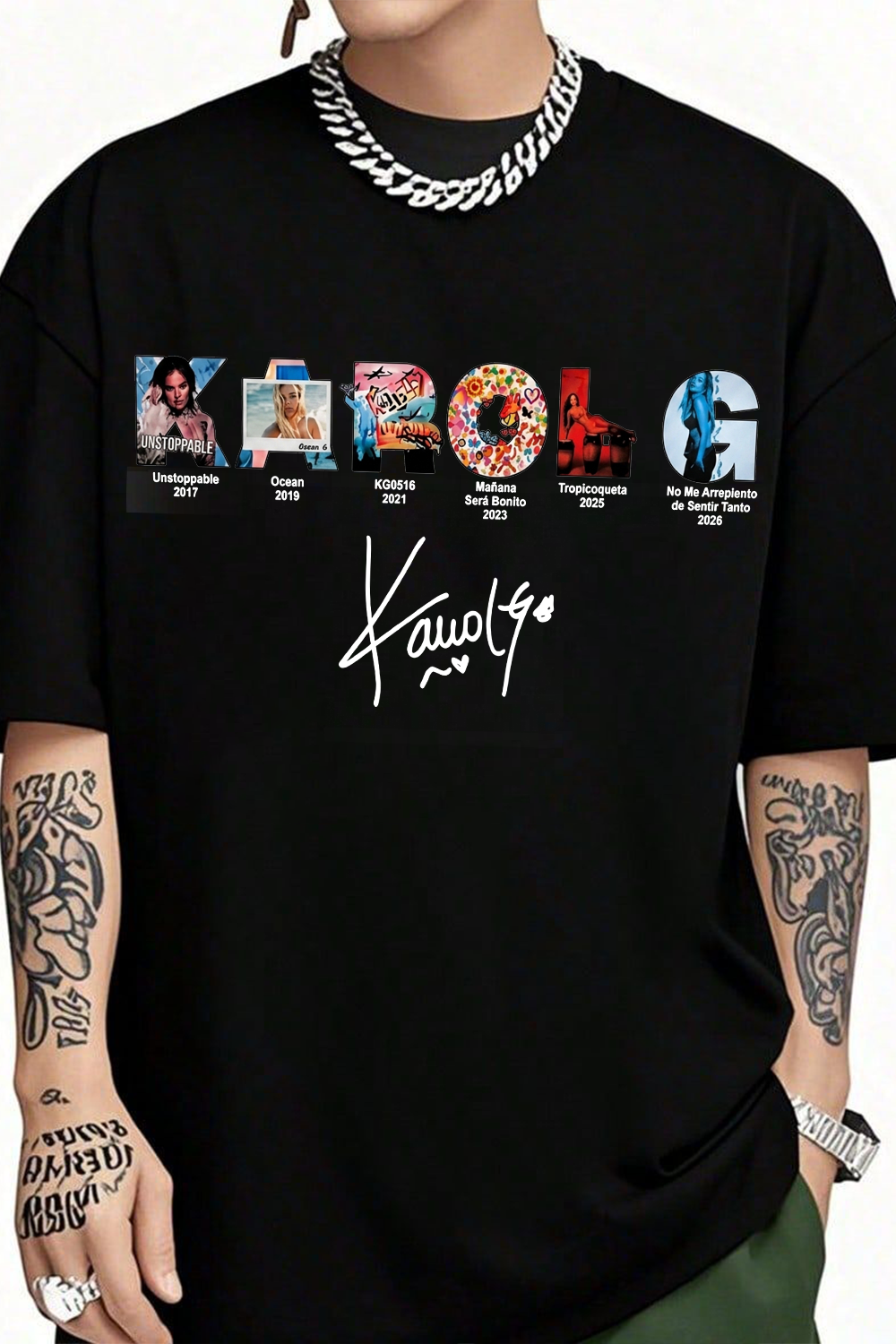 Karol G Album Cover Collage Men's T-Shirt