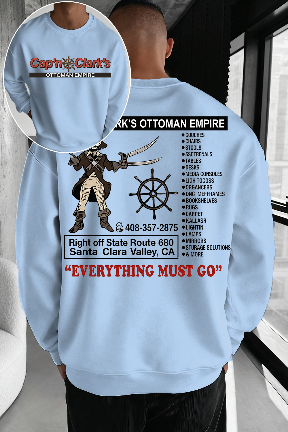 Retro Cap'n Clark’s Ottoman Empire Sweatshirt