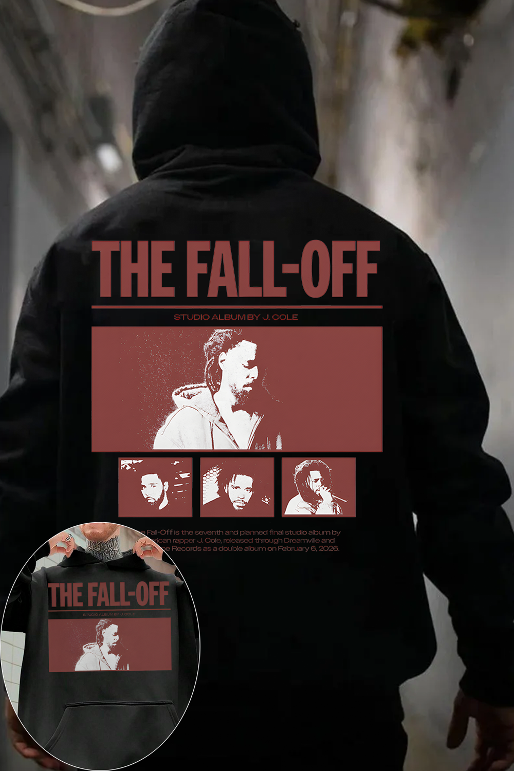 J cole Fall Off Poster Hoodie