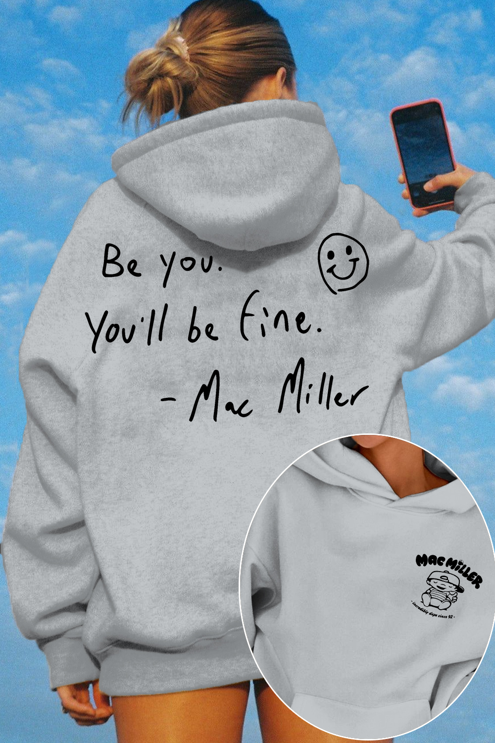 Mac Miller Be You You'll Be Fine Women's Hoodie