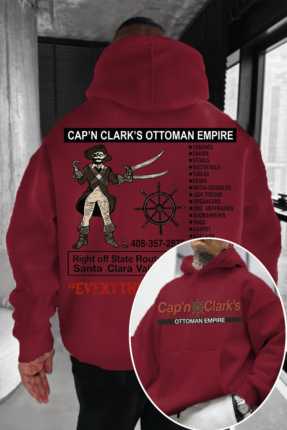 Retro Cap'n Clark’s Ottoman Empire Hoodie