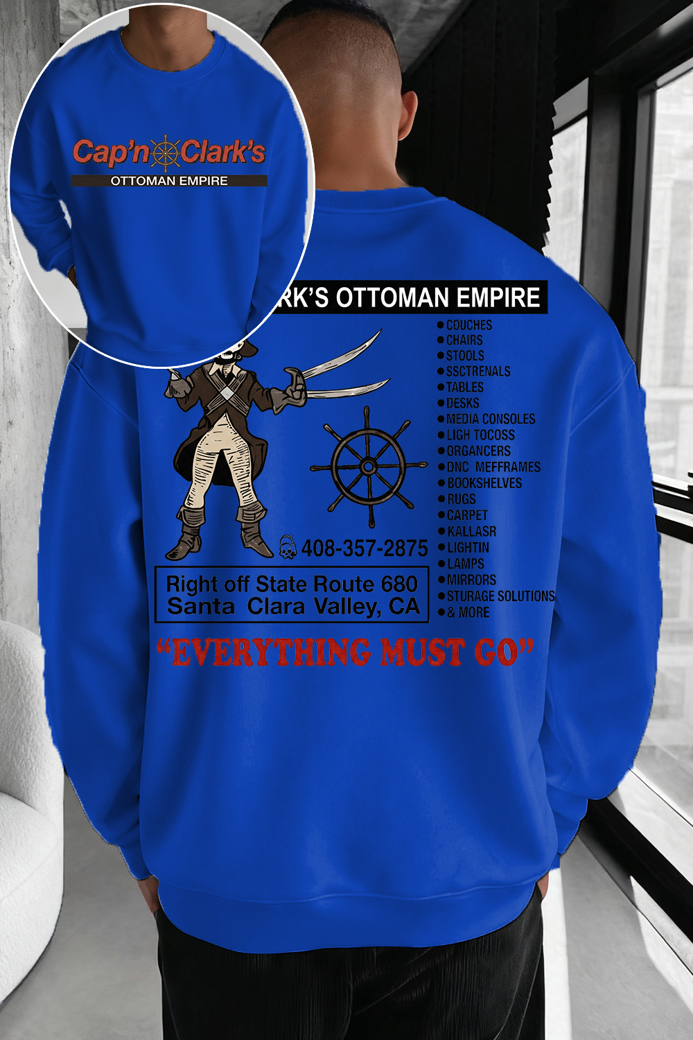 Retro Cap'n Clark’s Ottoman Empire Sweatshirt