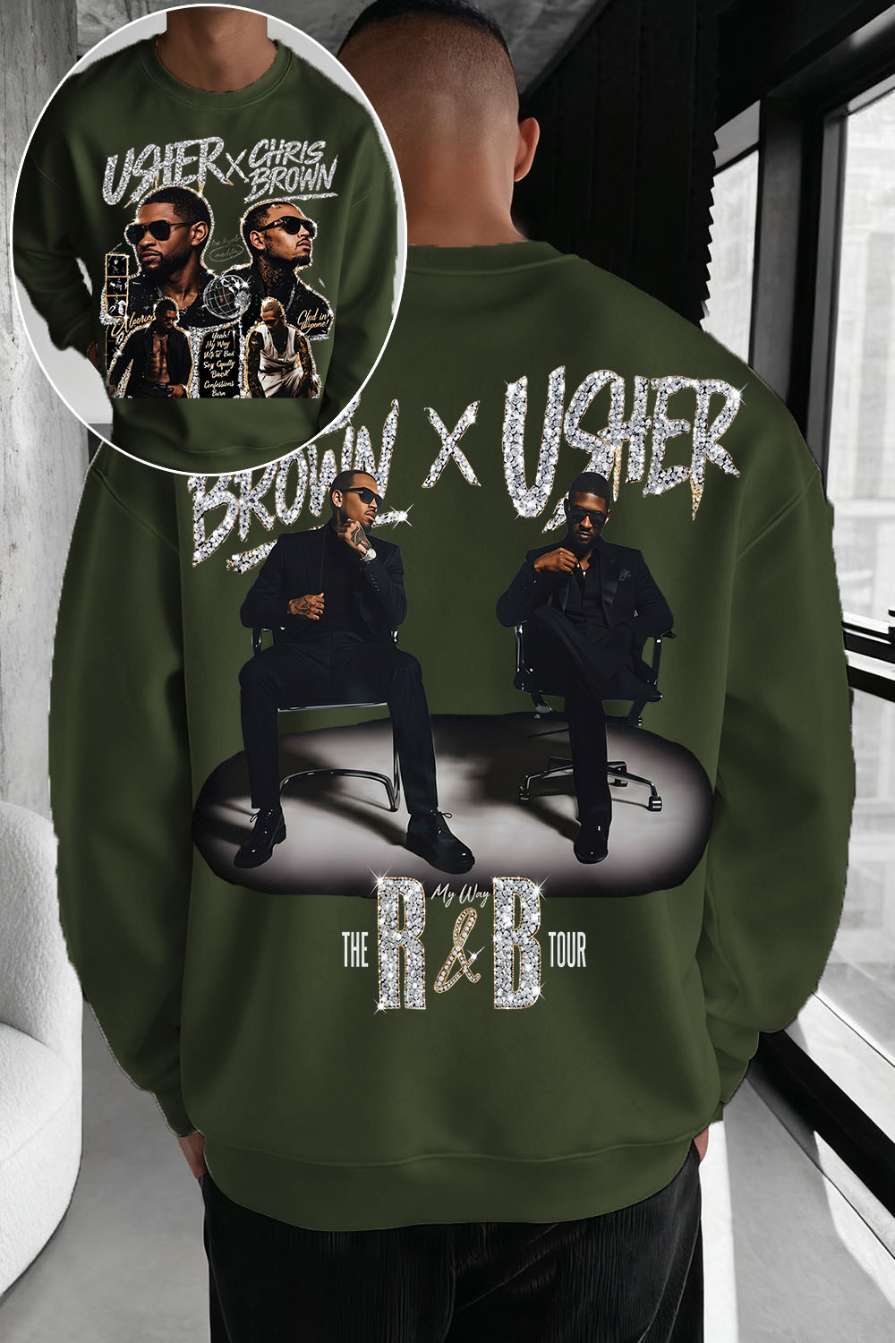 Chrisbrown & Usher Men Sweatshirt