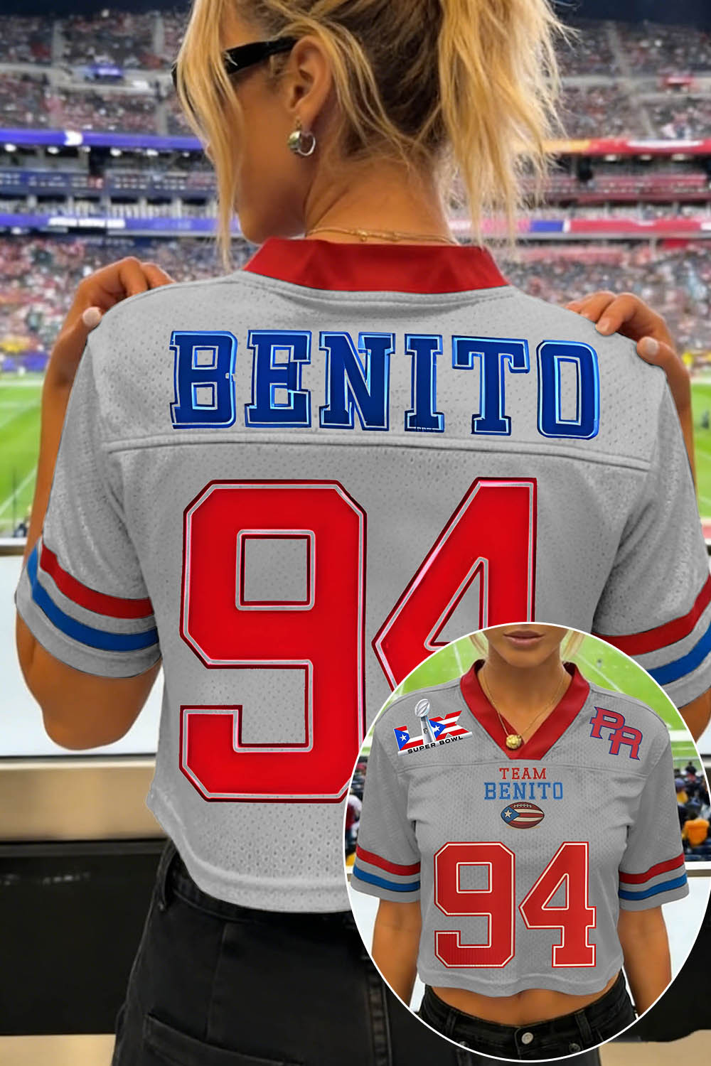 Cool Bunny Jersey for Breezy Bowl 2026 🔥Team Benito Football Crop Jersey 