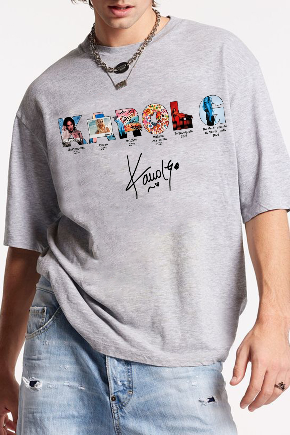 Karol G Album Cover Collage Men's T-Shirt