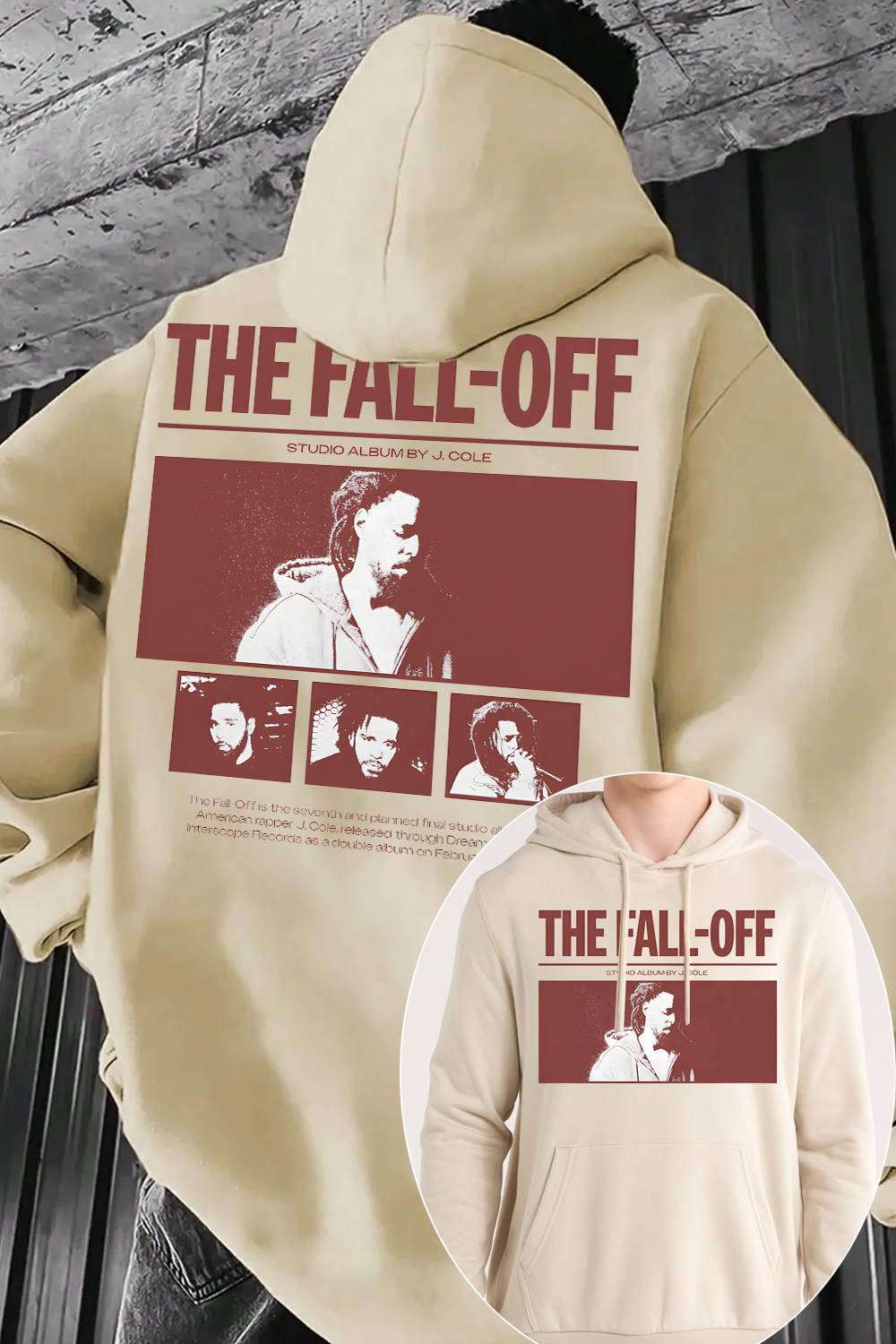 J cole Fall Off Poster Hoodie