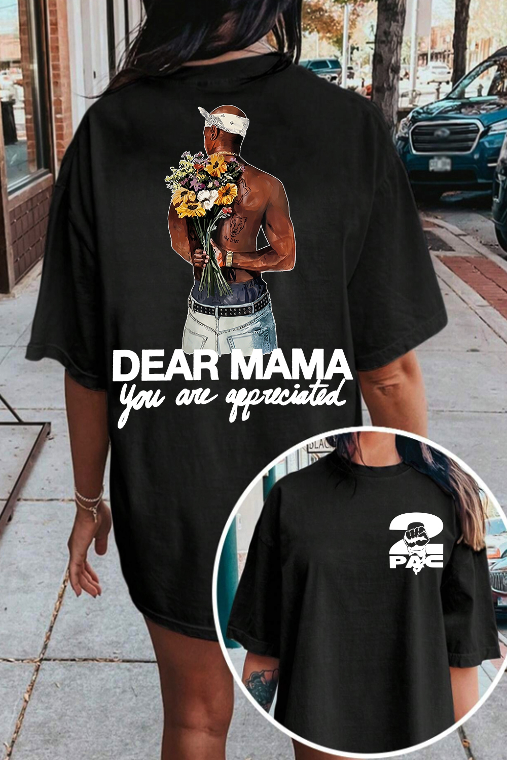 2pac Two-Sided Women Tee