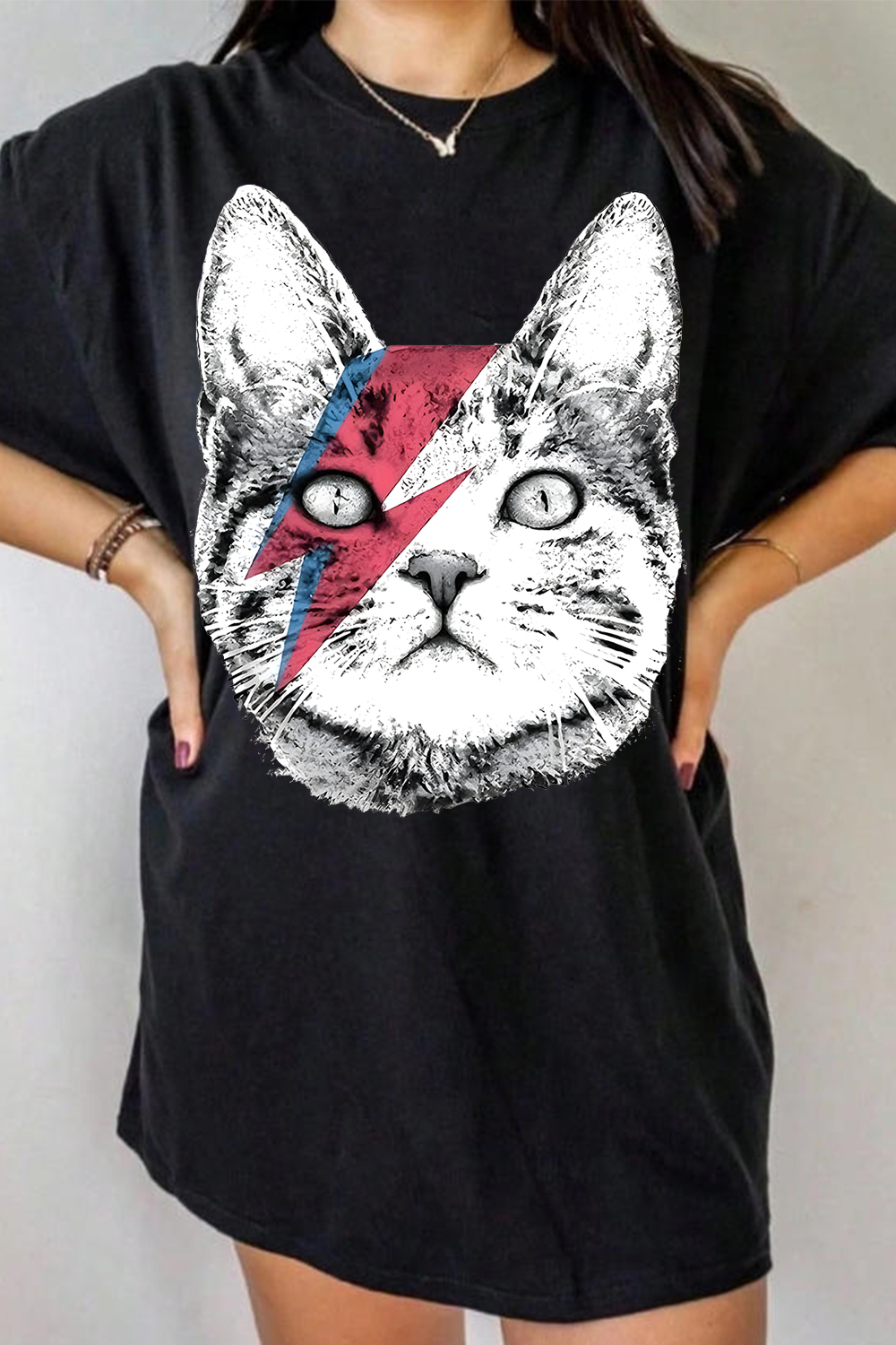 David Bowie Cat Women's Tee