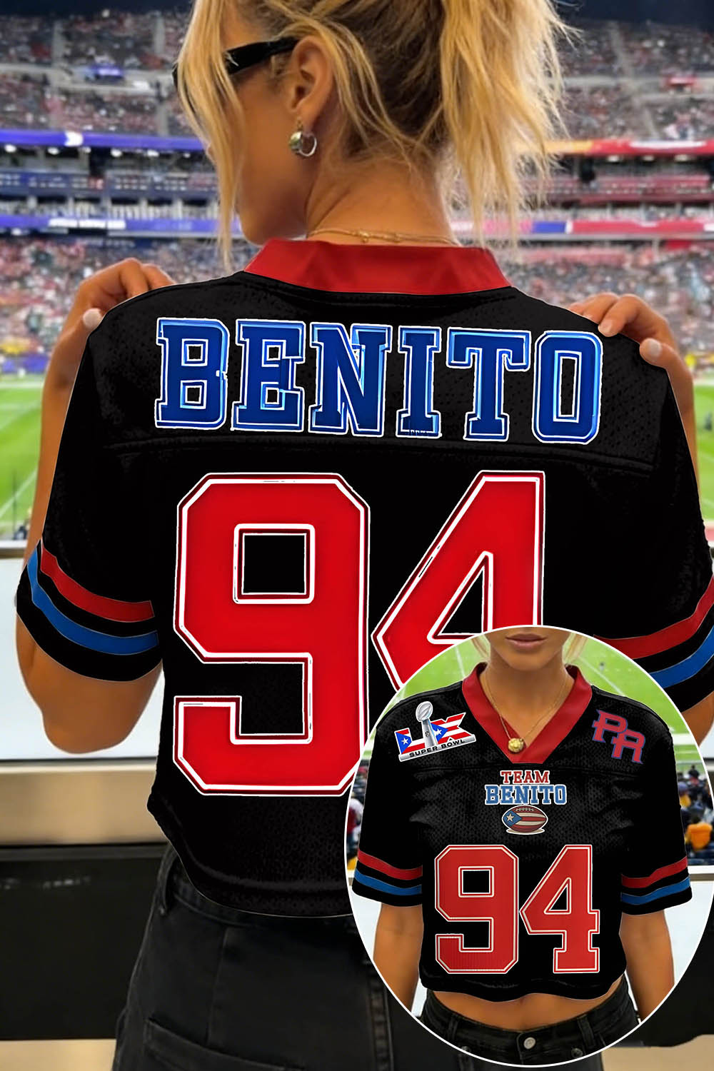 Cool Bunny Jersey for Breezy Bowl 2026 🔥Team Benito Football Crop Jersey 