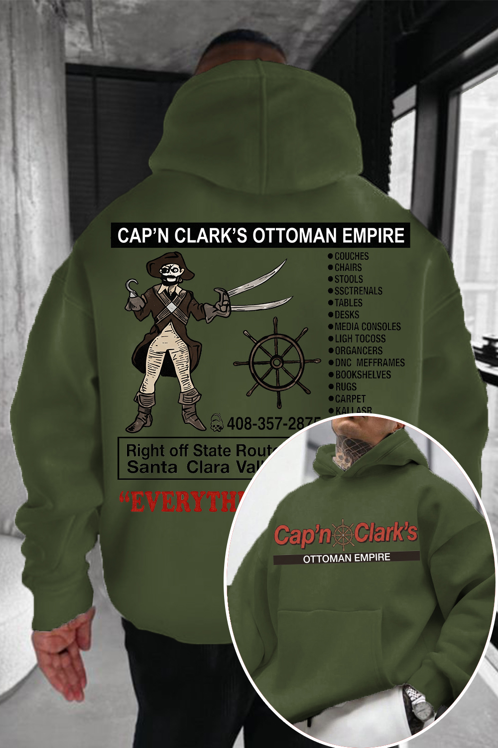Retro Cap'n Clark’s Ottoman Empire Hoodie