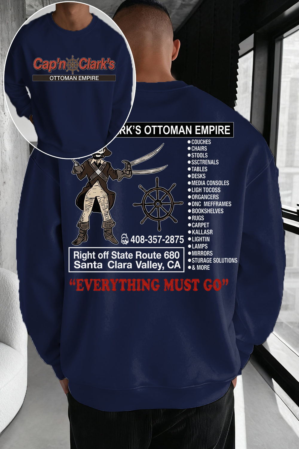 Retro Cap'n Clark’s Ottoman Empire Sweatshirt