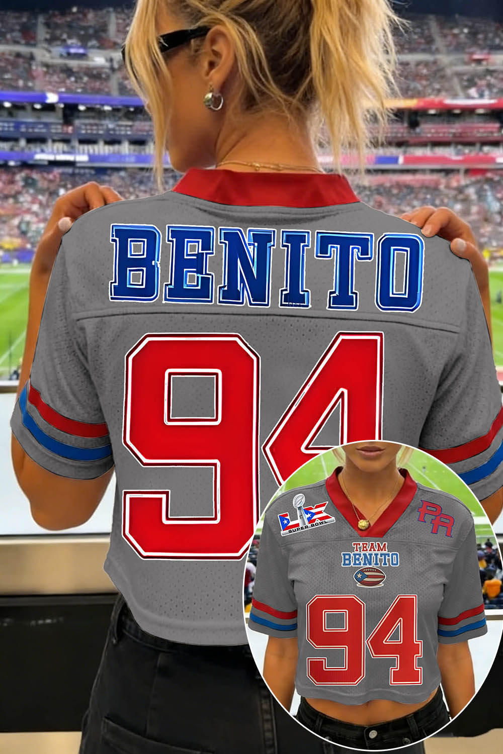 Cool Bunny Jersey for Breezy Bowl 2026 🔥Team Benito Football Crop Jersey 