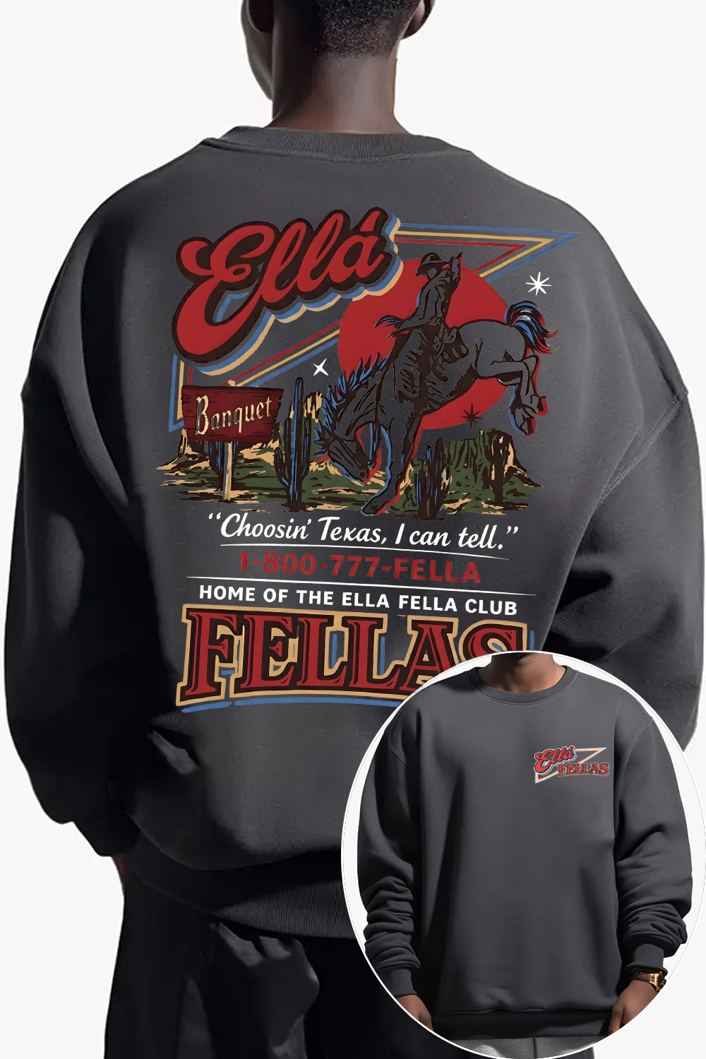 Ella Fella Club 2-Sided Sweatshirt