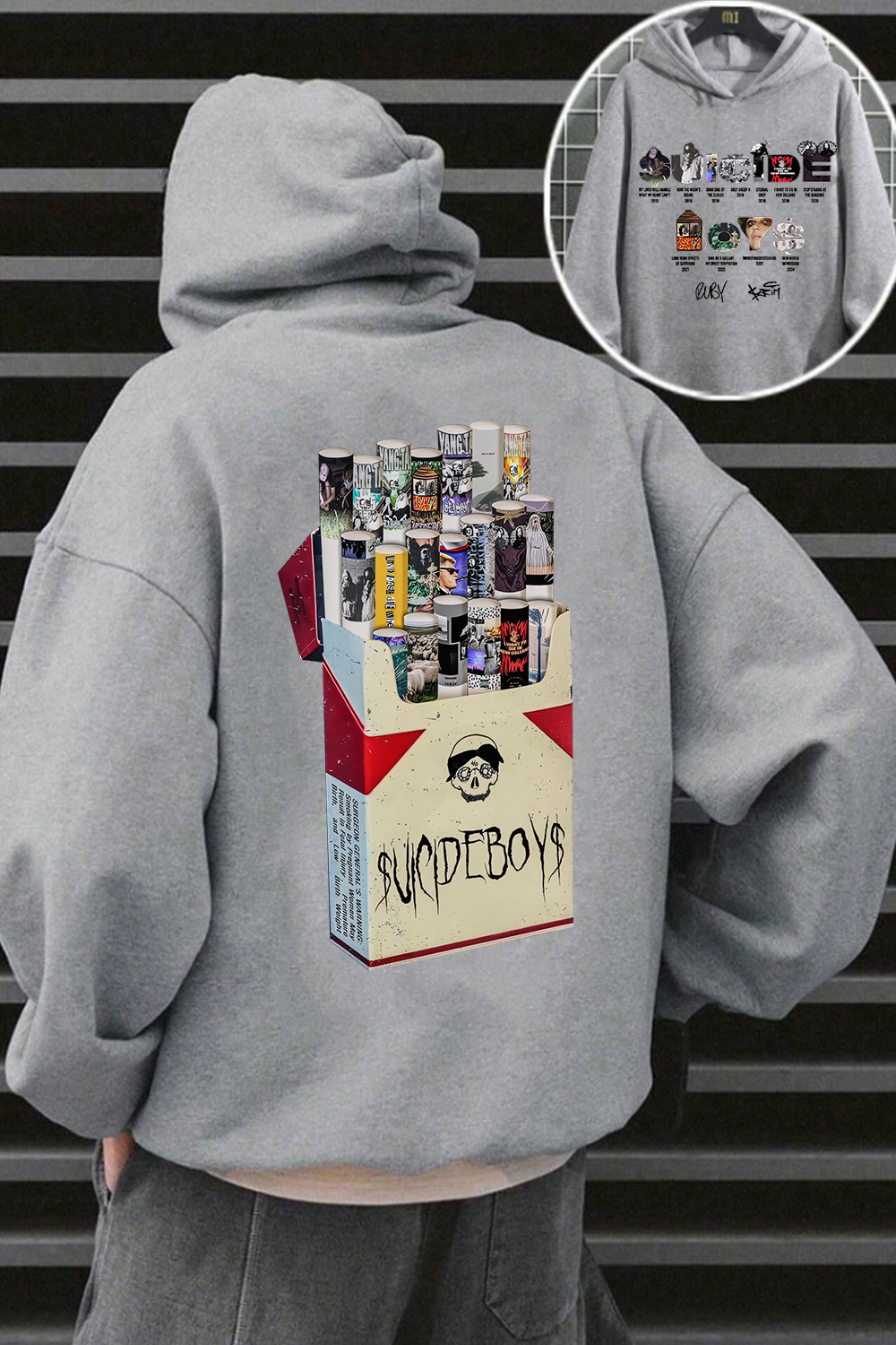 uicideboys 2-side printed men's hoodie