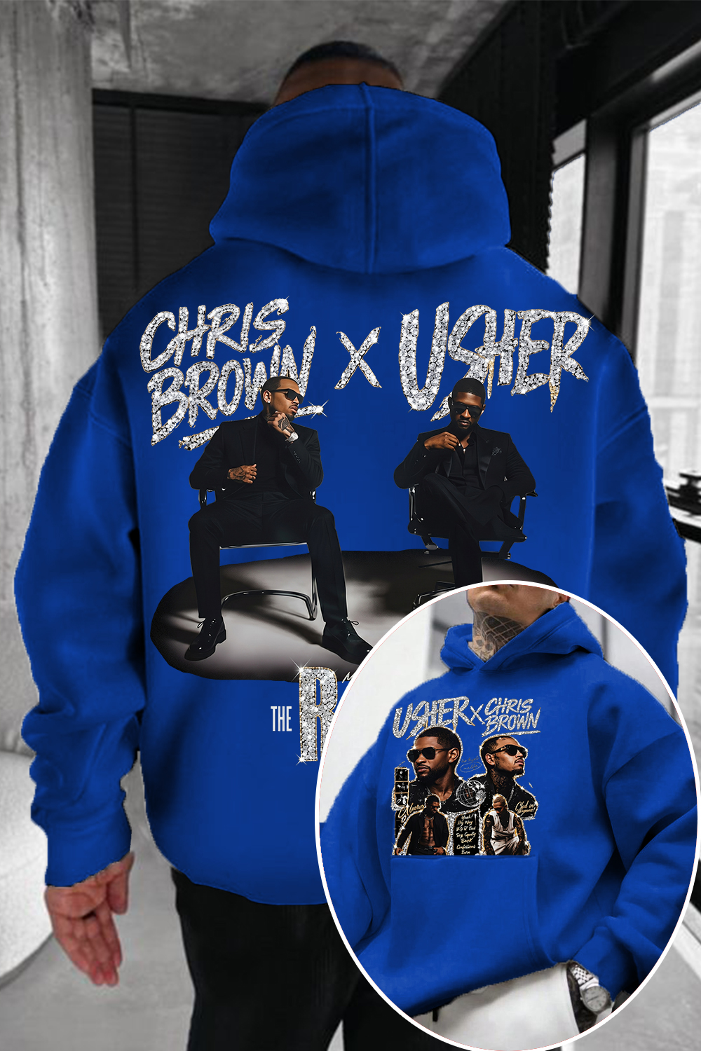 Chrisbrown & Usher Men Hoodie