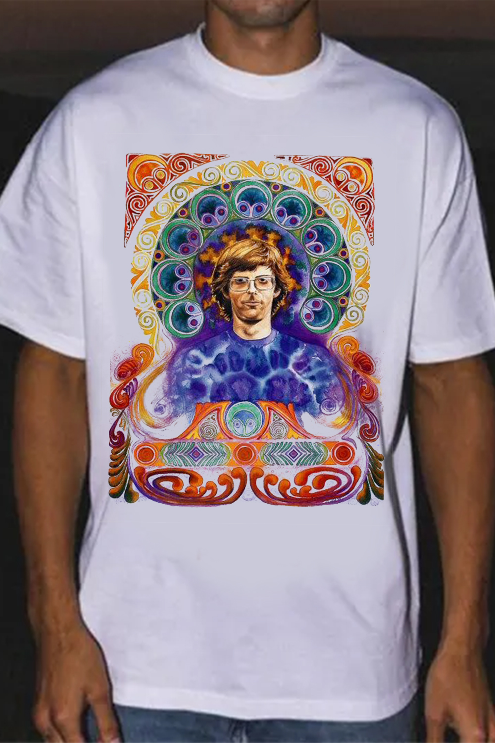 Phil Lesh Casual Printed Round Neck Short Sleeve T-Shirt