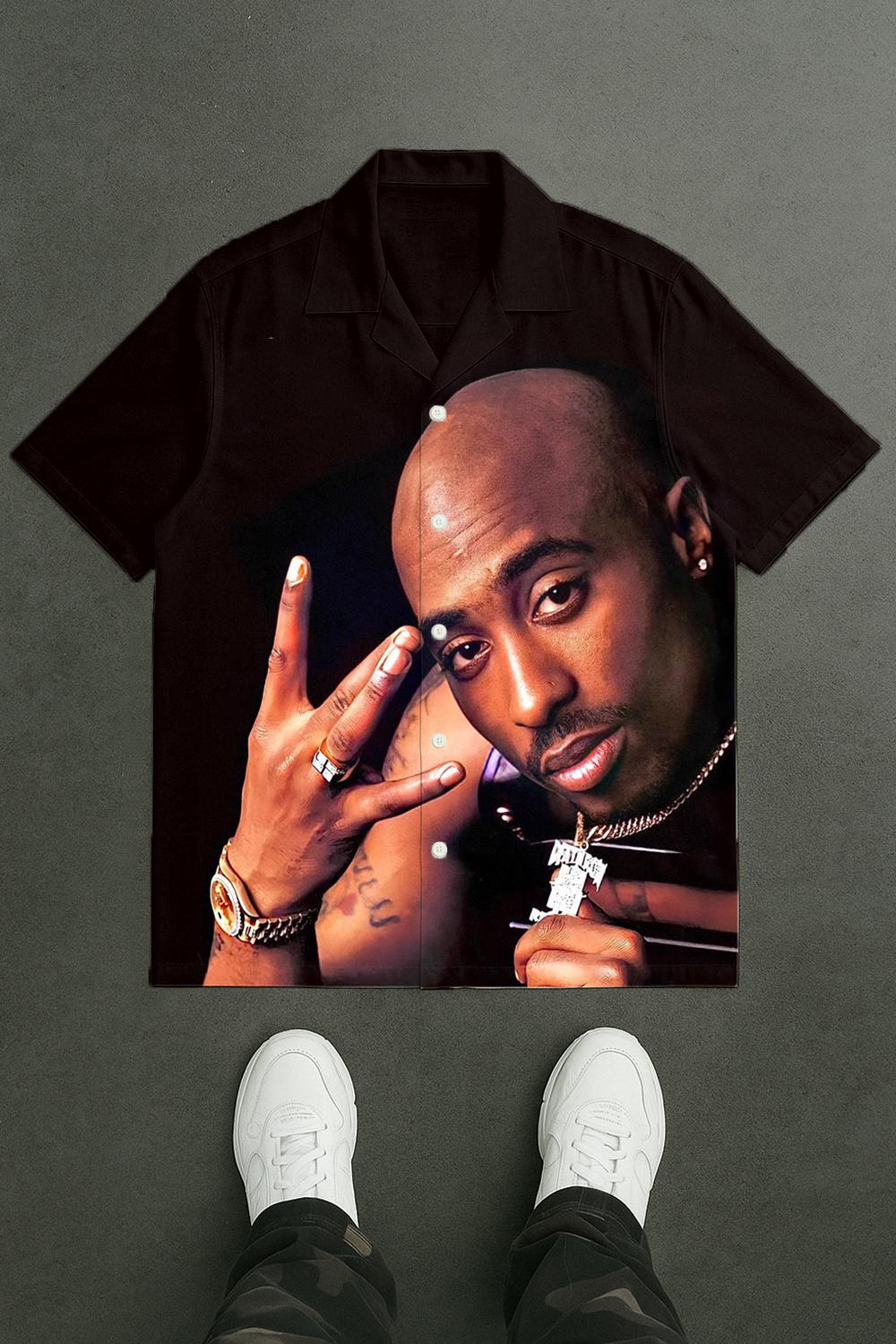 tupac retro short sleeve shirt