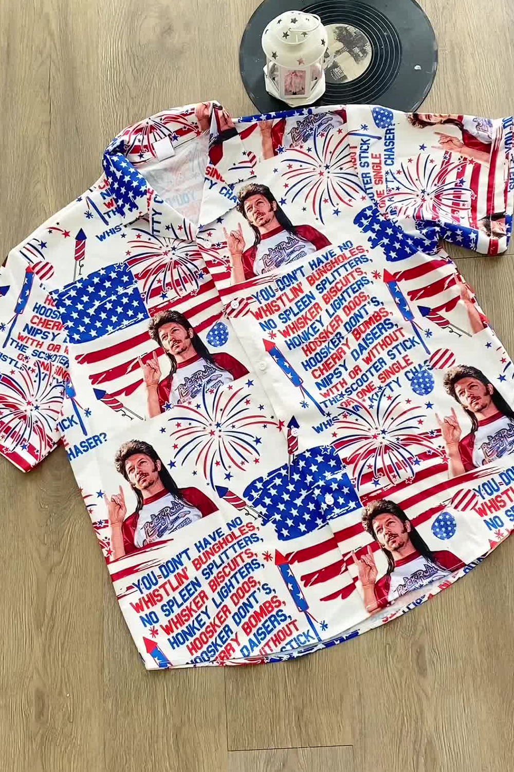 4thofjuly printed short-sleeved shirt