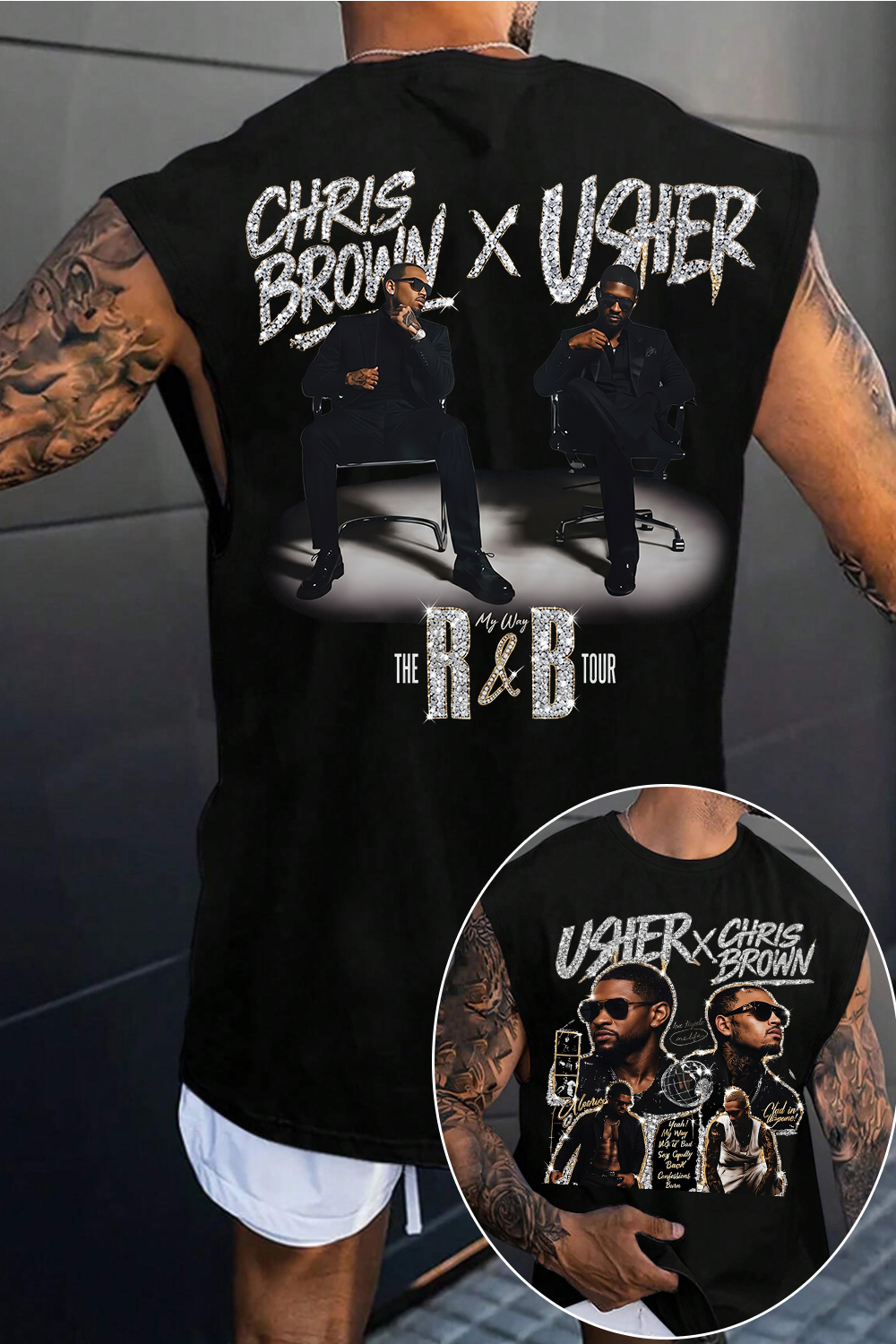 Chrisbrown & Usher Men Tank