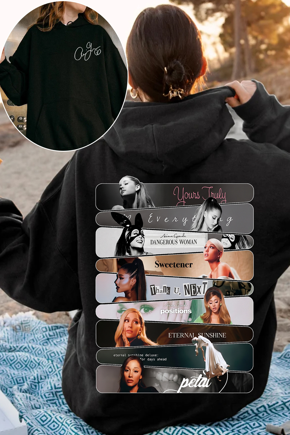 Ariana Grande 2-Sided Printed Hoodie