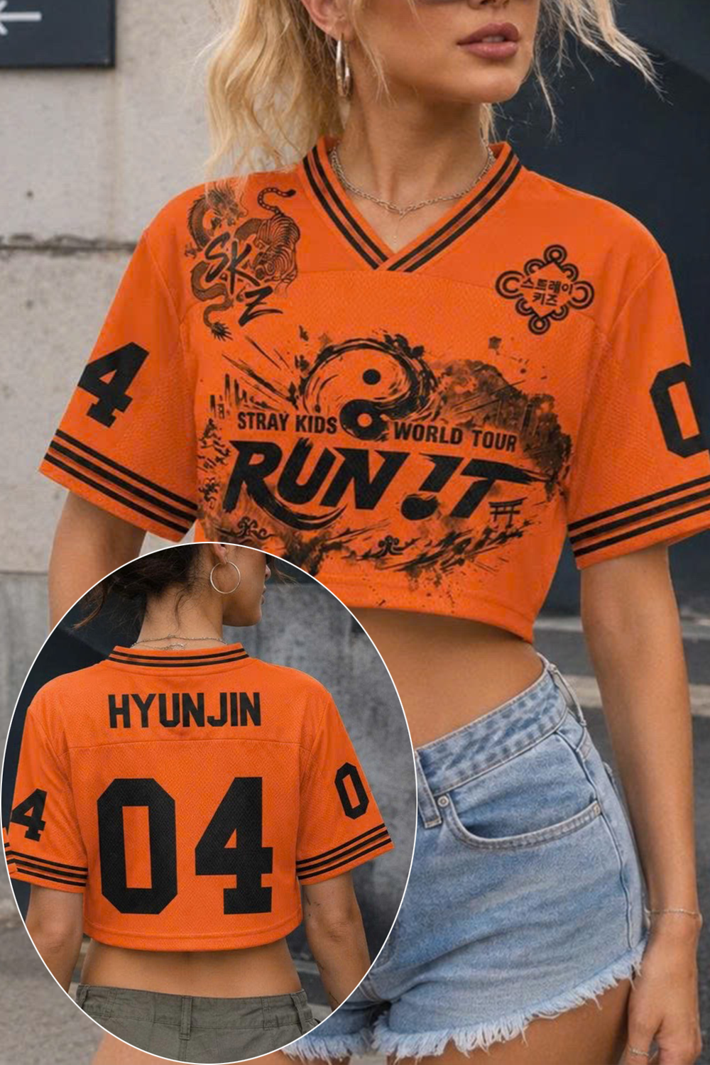 Stray Kids Crop Jersey