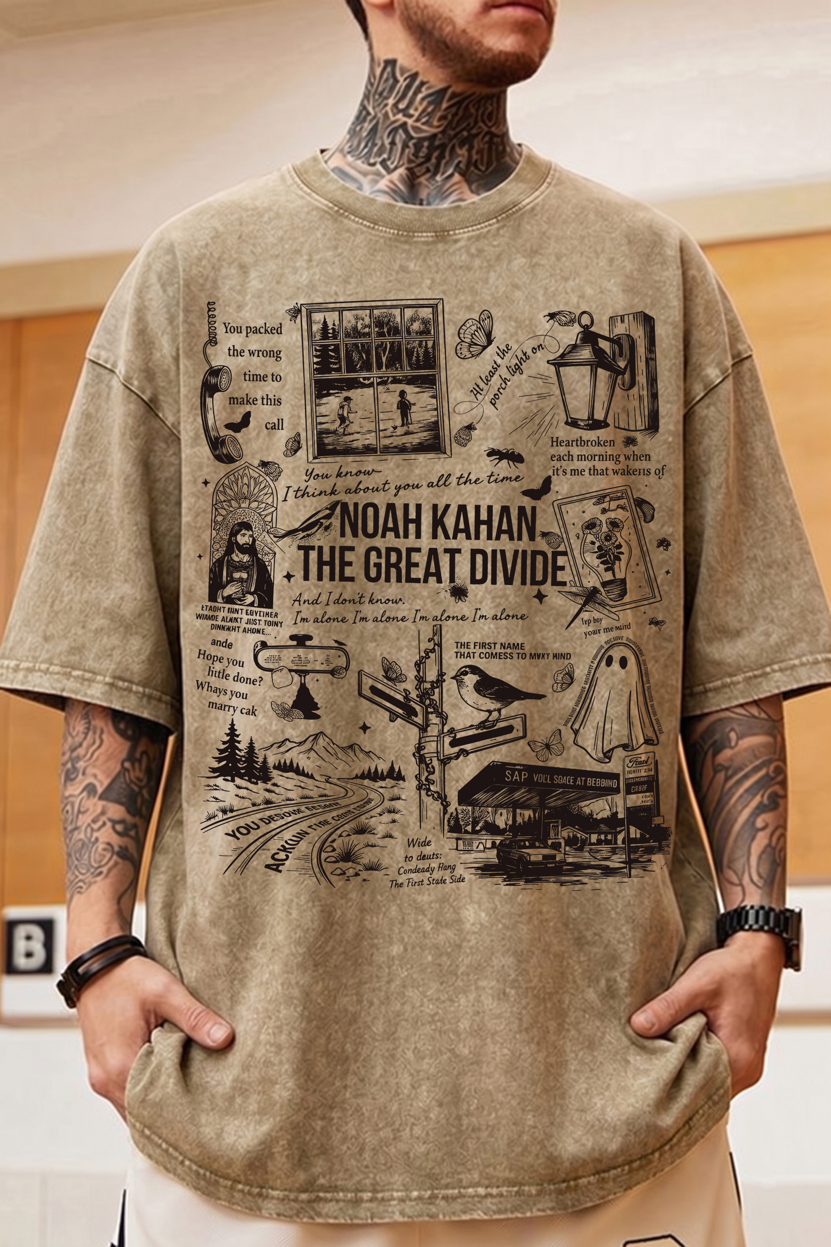 NK The Great Divide Washed Cotton T-Shirt