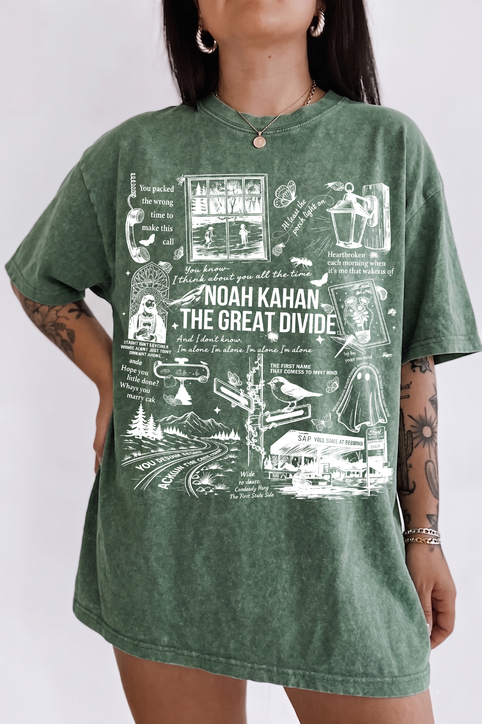NK The Great Divide Washed Cotton Women T-Shirt