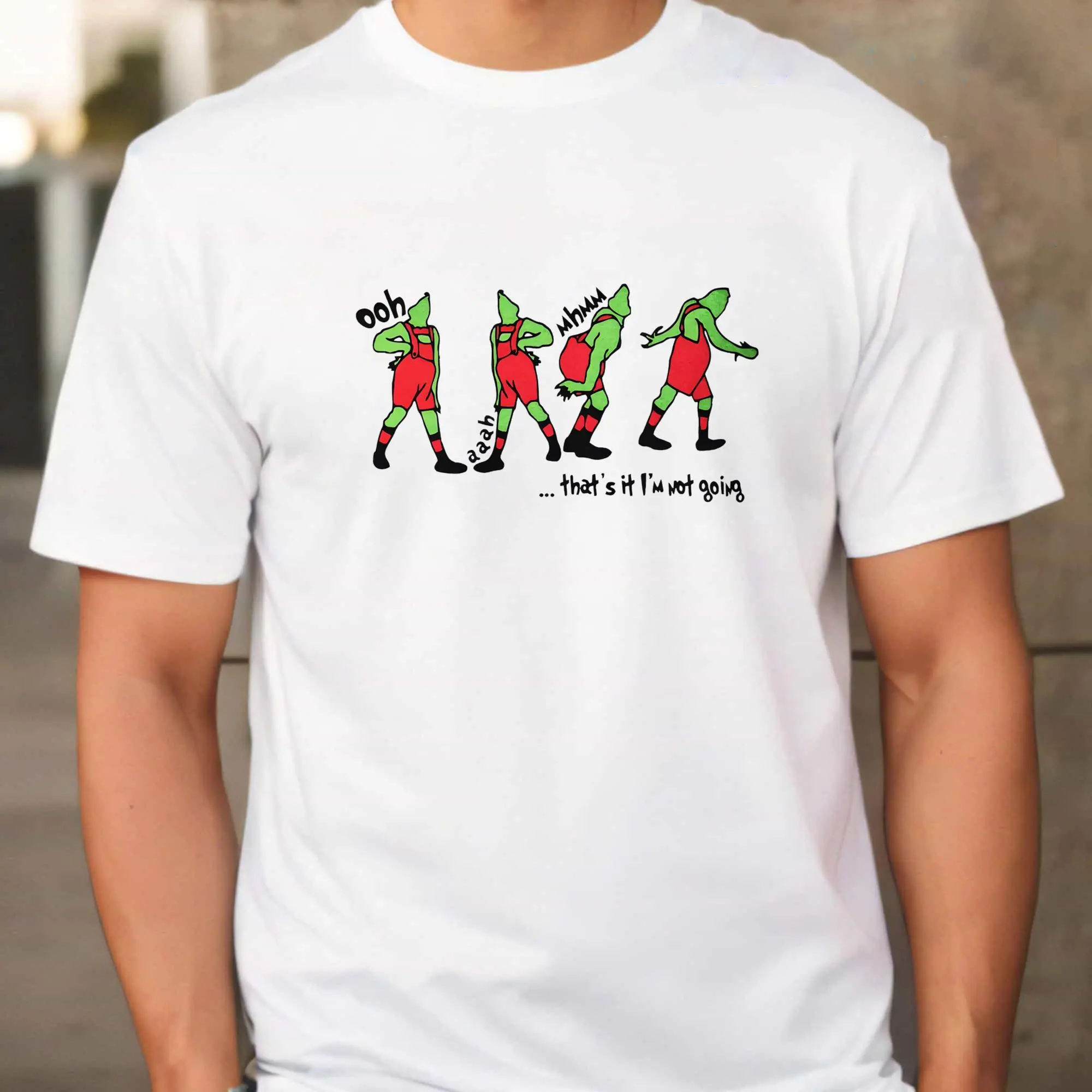 That's It I'm Not Going The Grinc Christmas T-Shirt-MEN