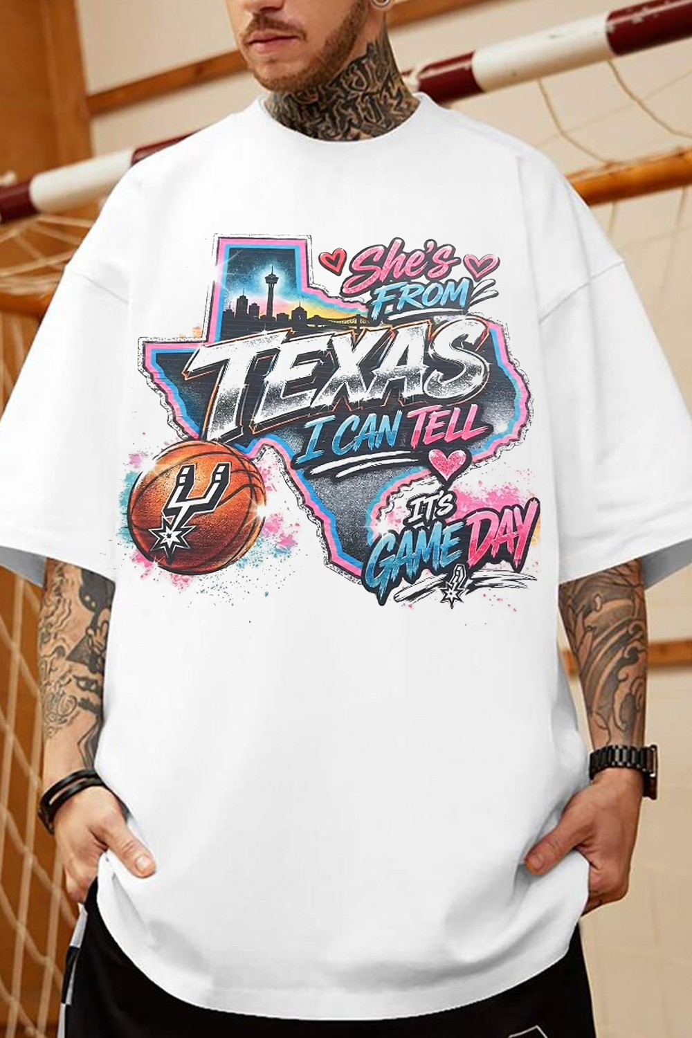 Spurs Texas Game Day Graphic Tee