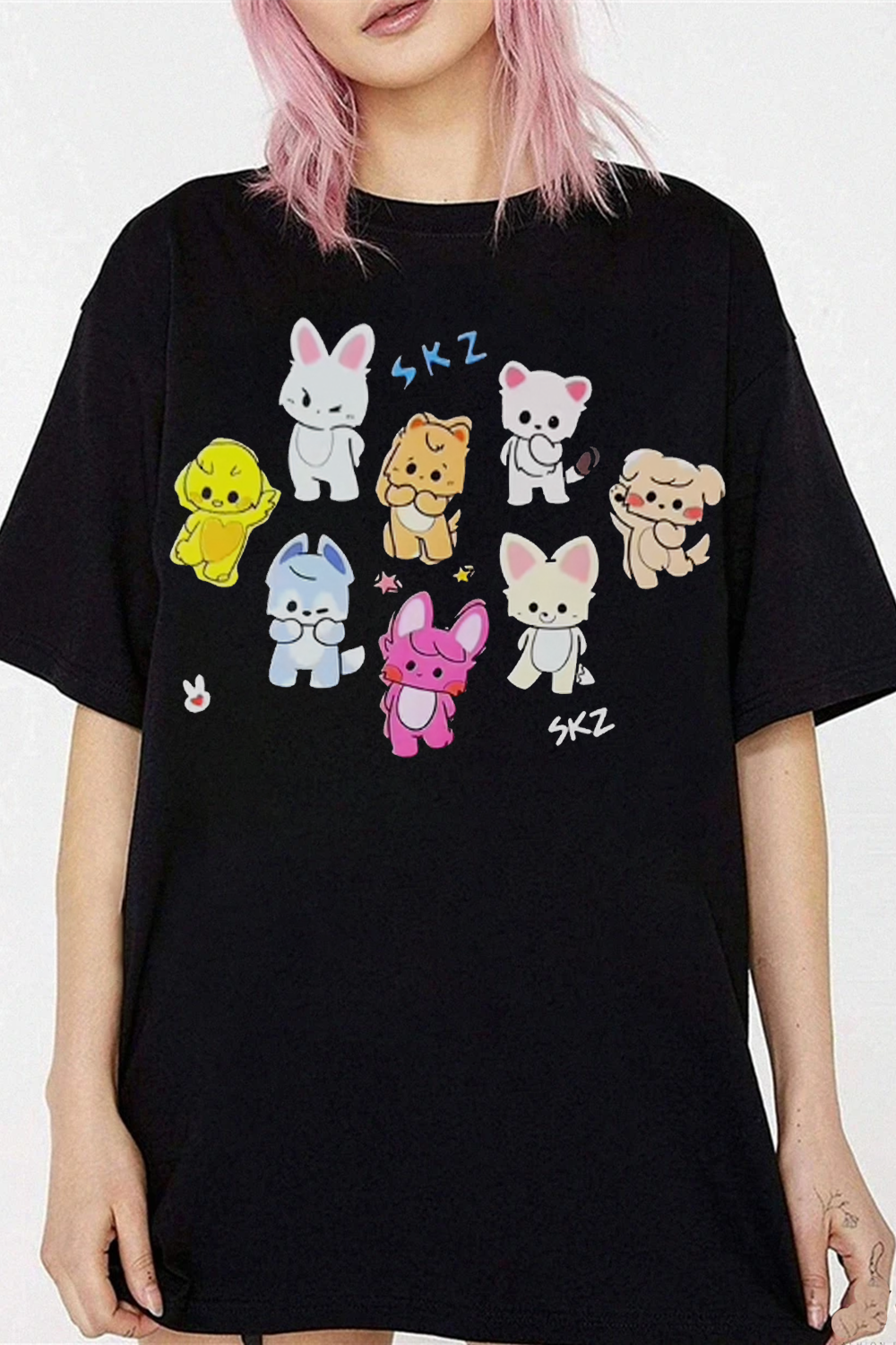 SKZ Cute Animal Characters Shirt