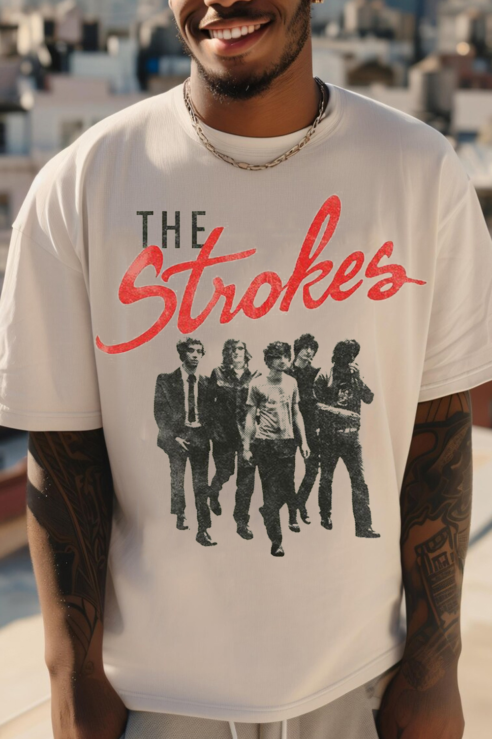 The Strokes Album Print T-Shirt