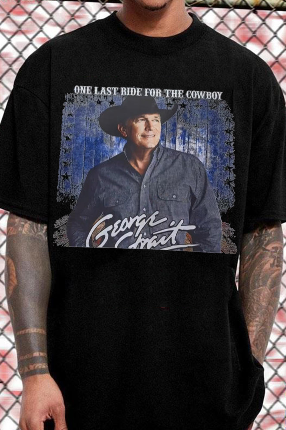 Country Music George Strait Tee