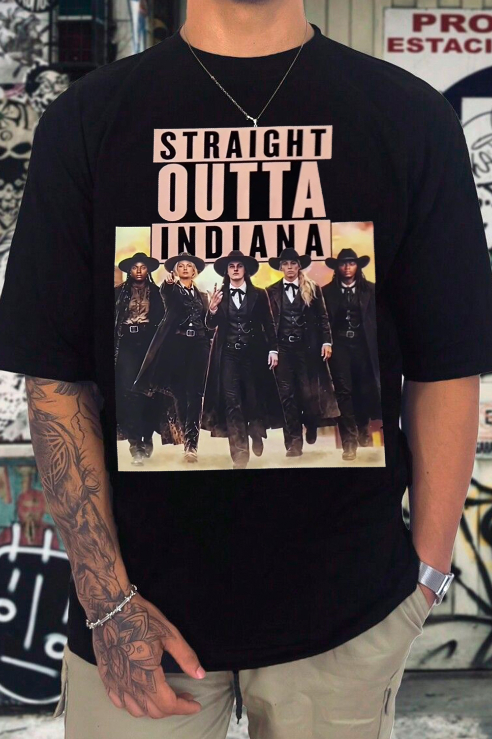 Indiana Women Basketball Western Graphic Tee