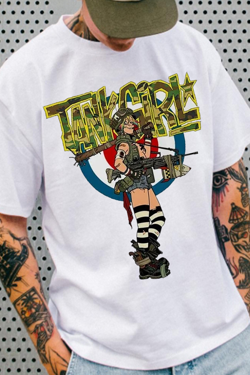 Tank Girl Ace of Spades Bomb T-Shirt Unisex Adult Mens
