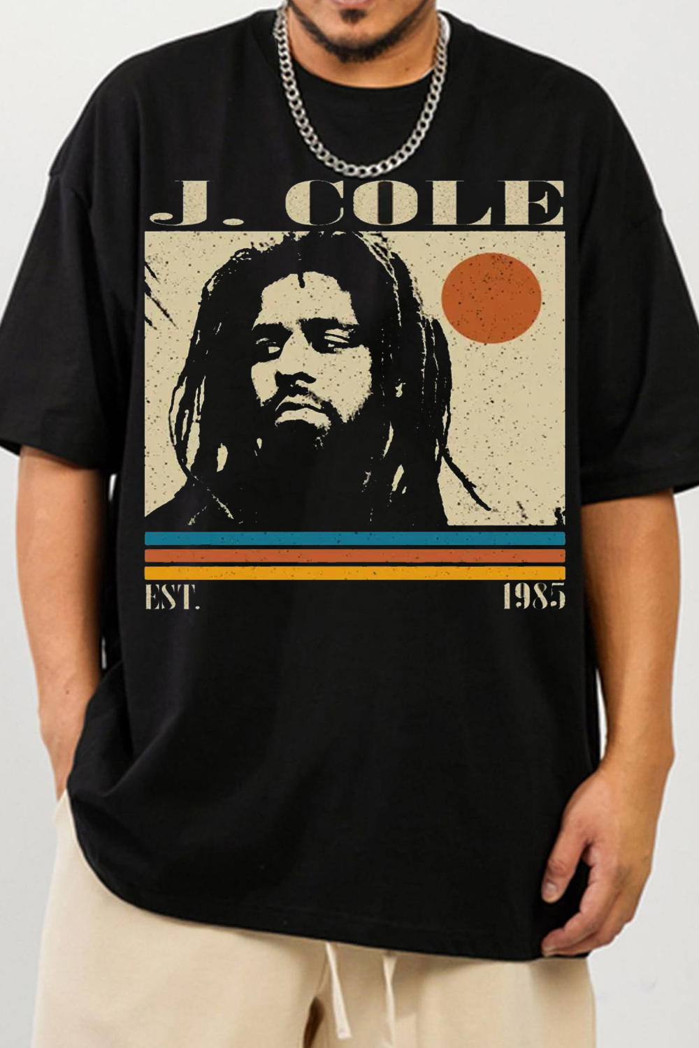 J. Cole Vintage Print T-Shirt